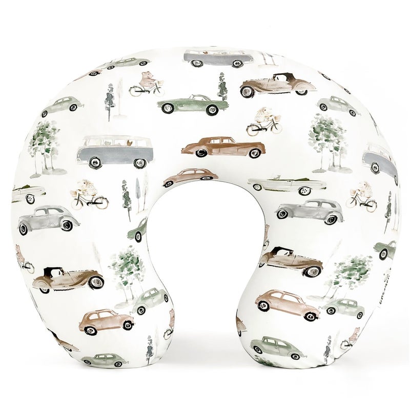 GRSSDER Nursing Pillow Cover Stretchy Minky Removable Nursing Covers for Breastfeeding Pillows, Ultra Soft Comfortable Slipcover for Boy and Girls - Image 1